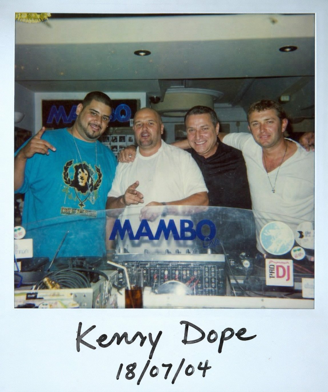 Kenny Dope polaroid photo from 13/08/06