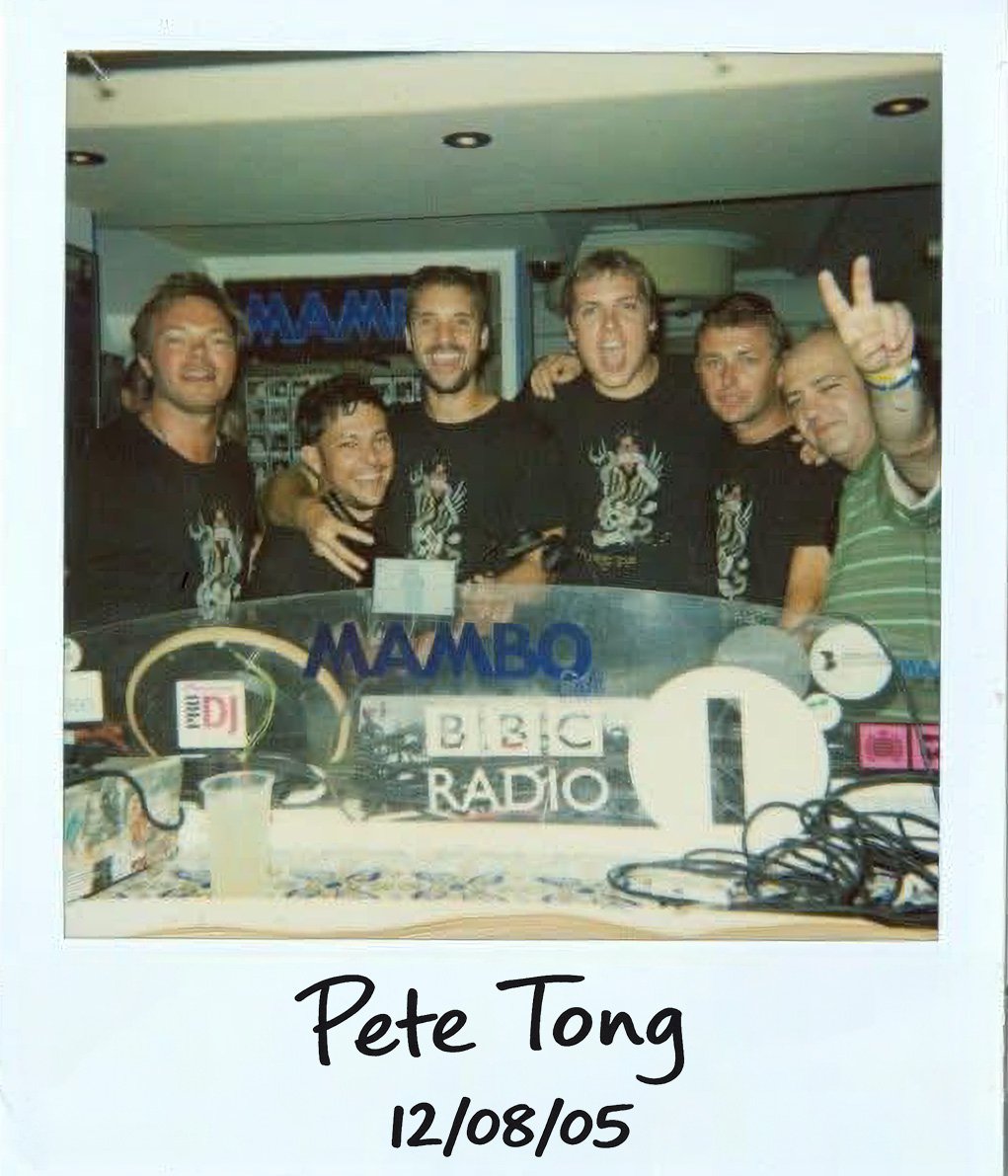 Pete Tong polaroid photo from 12/08/05